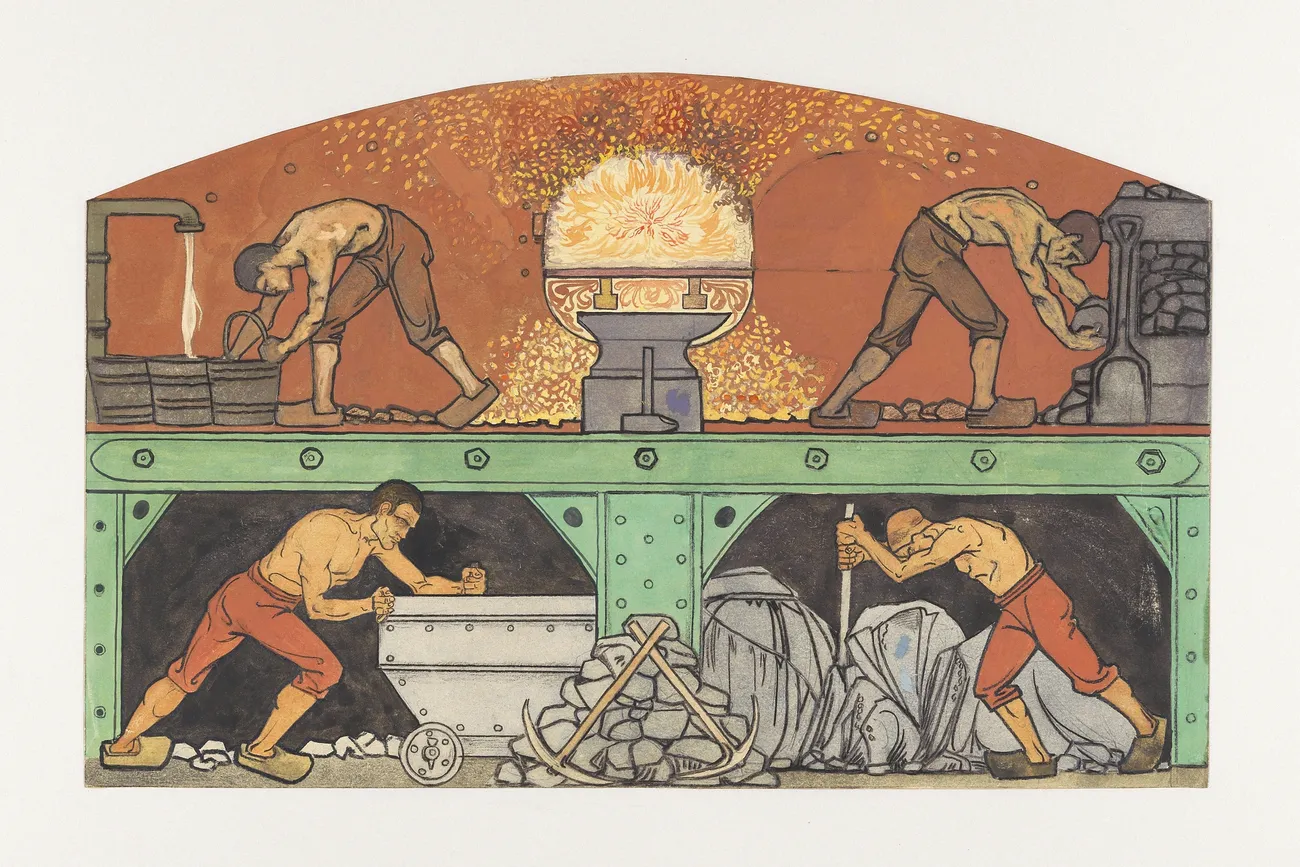 mural, The Industry by Richard Roland Holst