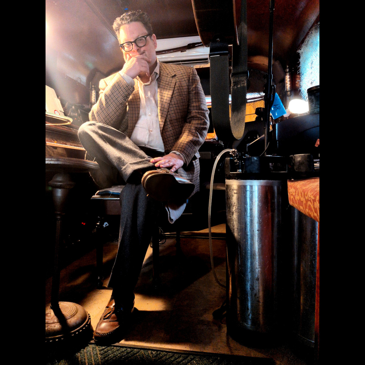 Kyle in the Laconian dieselpunk mobile studio