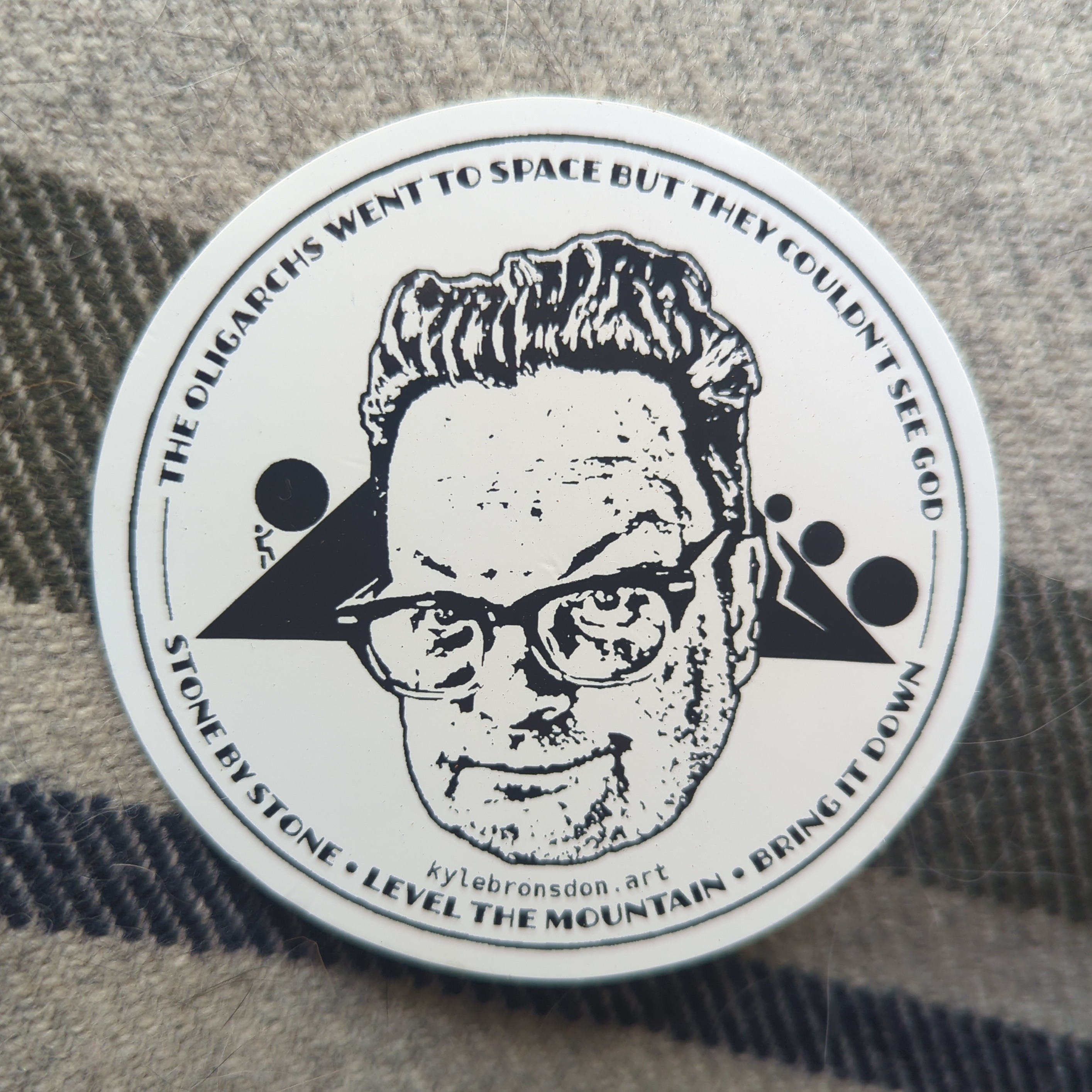 Level the Mountain vinyl sticker